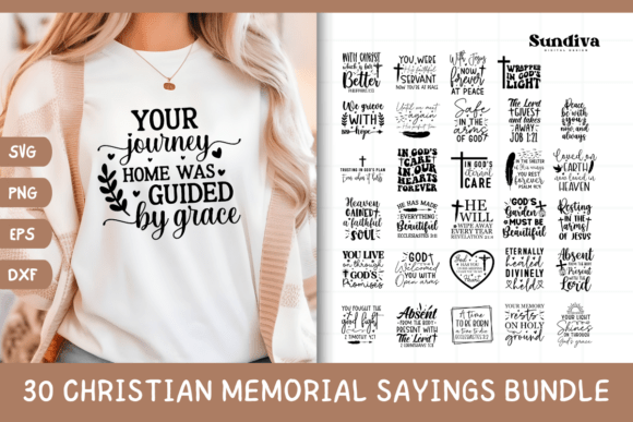 Download 30 Christian Memorial Quote SVG Bundle - Premium Resources