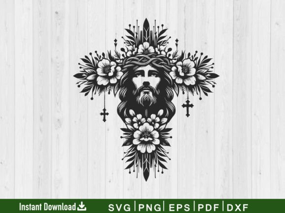 Download Floral Cross SVG, Christian Svg Vector - Premium Resources