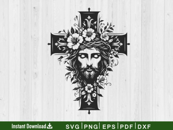 Download Floral Cross SVG, Christian Svg Vector - Premium Resources